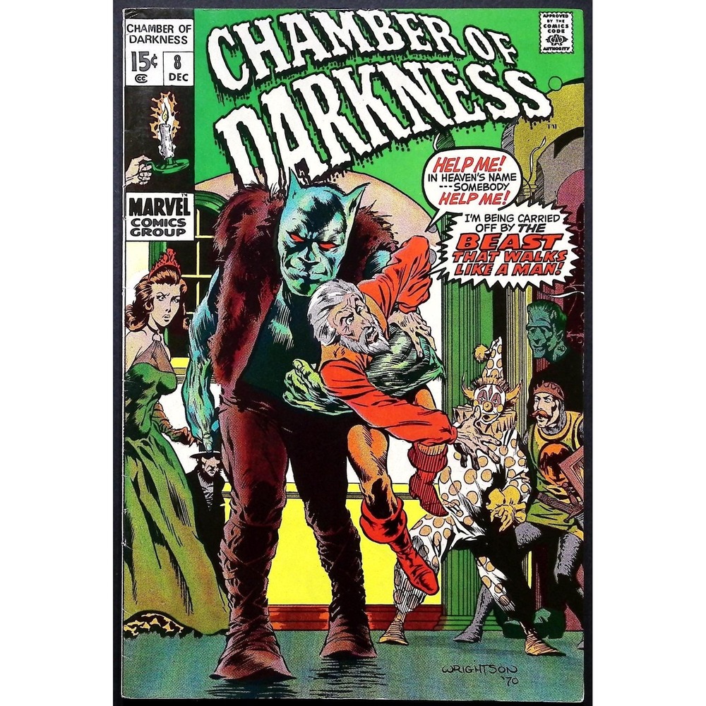 Marvel Comic Book‎ Chamber of Darkness #8 Bernie Wrightson Cover 1970 Bronze Age